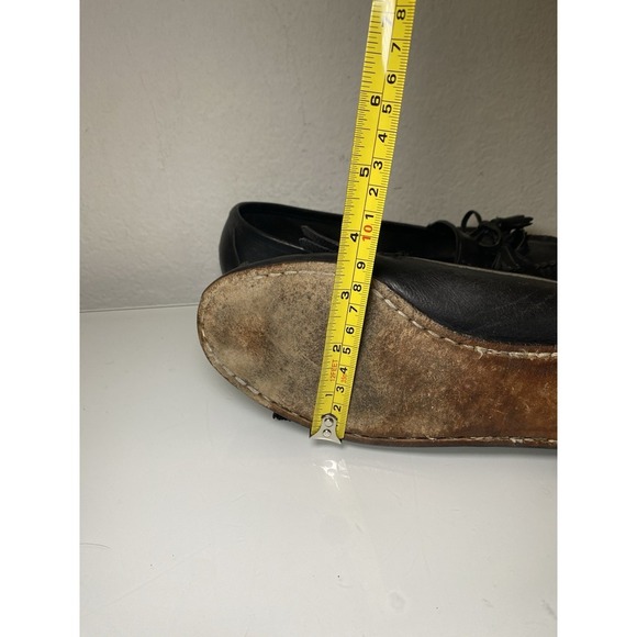 Cole Haan Women's Handcrafted Black Leather Loafer Shoes Italy Size 8.5B Tassels - Picture 14 of 16